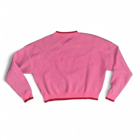 Luna Ivy Pink Strawberry Sweater size xsmall - Picture 5 of 5